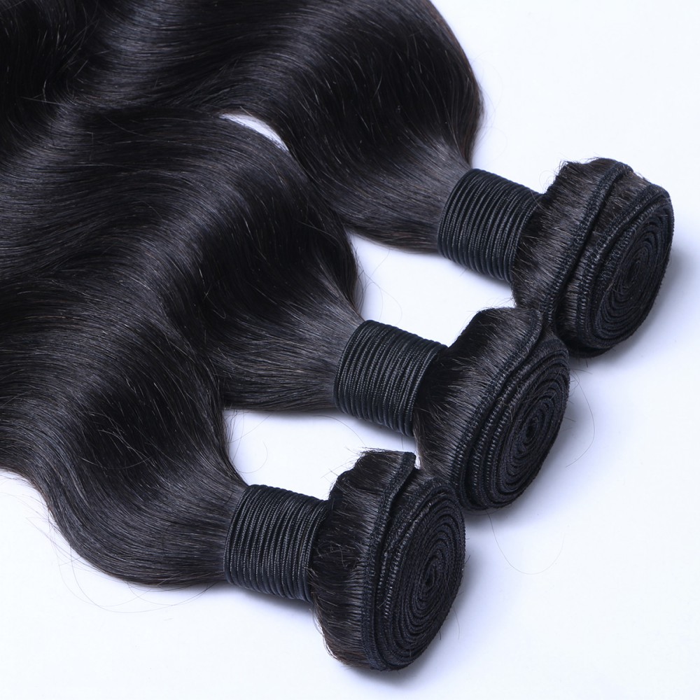 100% Brazilian virgin hair weave body wave instock with factory price JF069